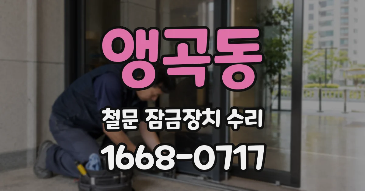 앵곡동 철문 잠금장치 수리