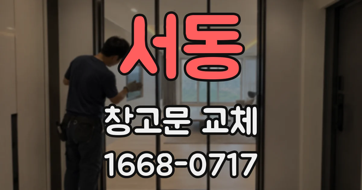 서동 창고문 교체