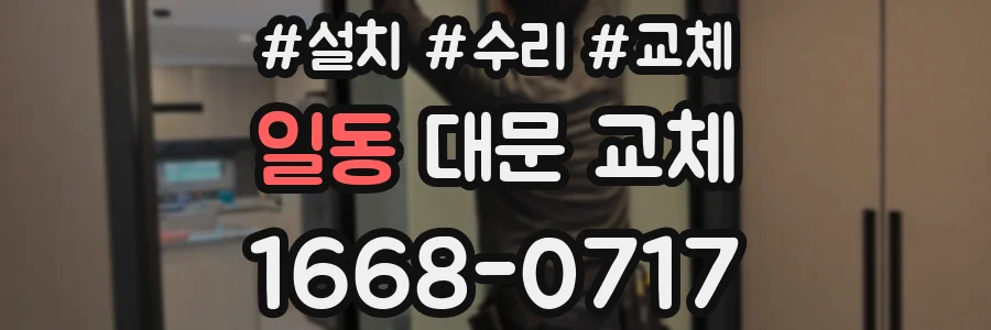 일동 대문 교체