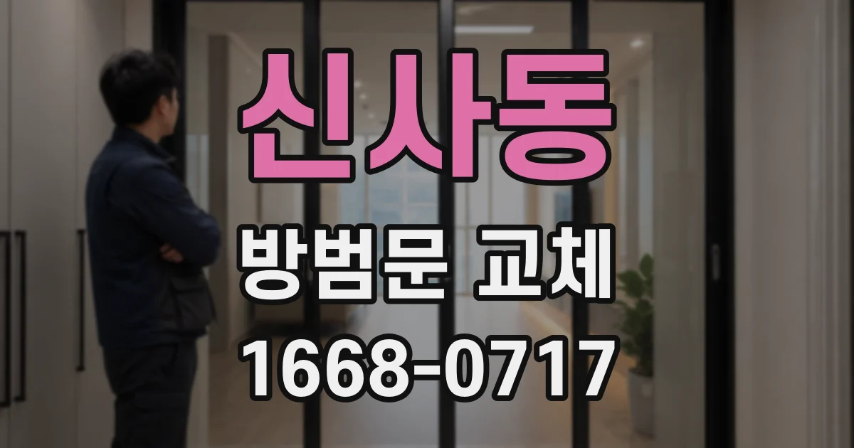 신사동 방범문 교체