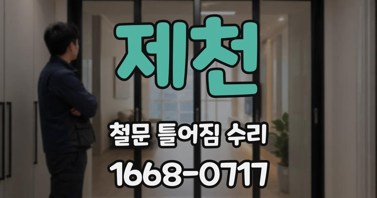 제천 철문 틀어짐 수리