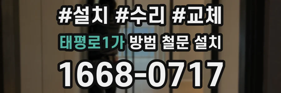 태평로1가 방범 철문 설치