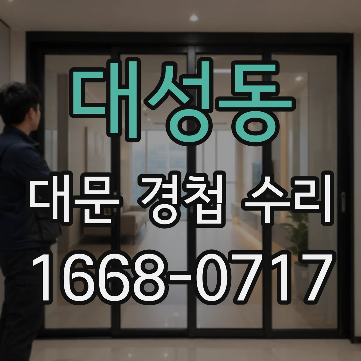 대성동 대문 경첩 수리