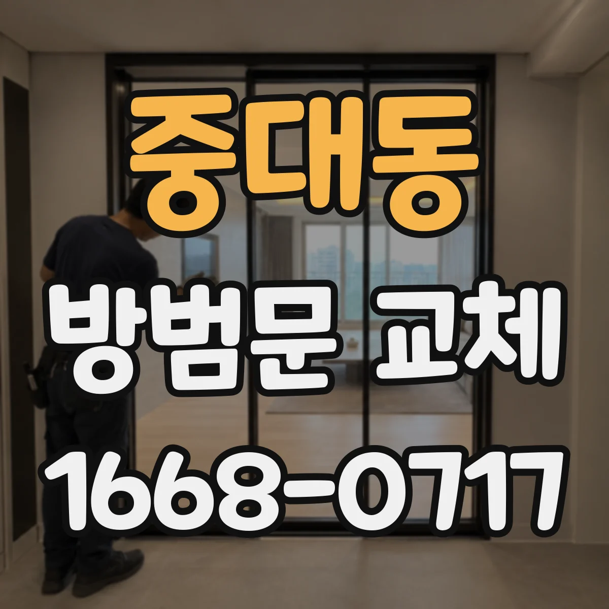 중대동 방범문 교체