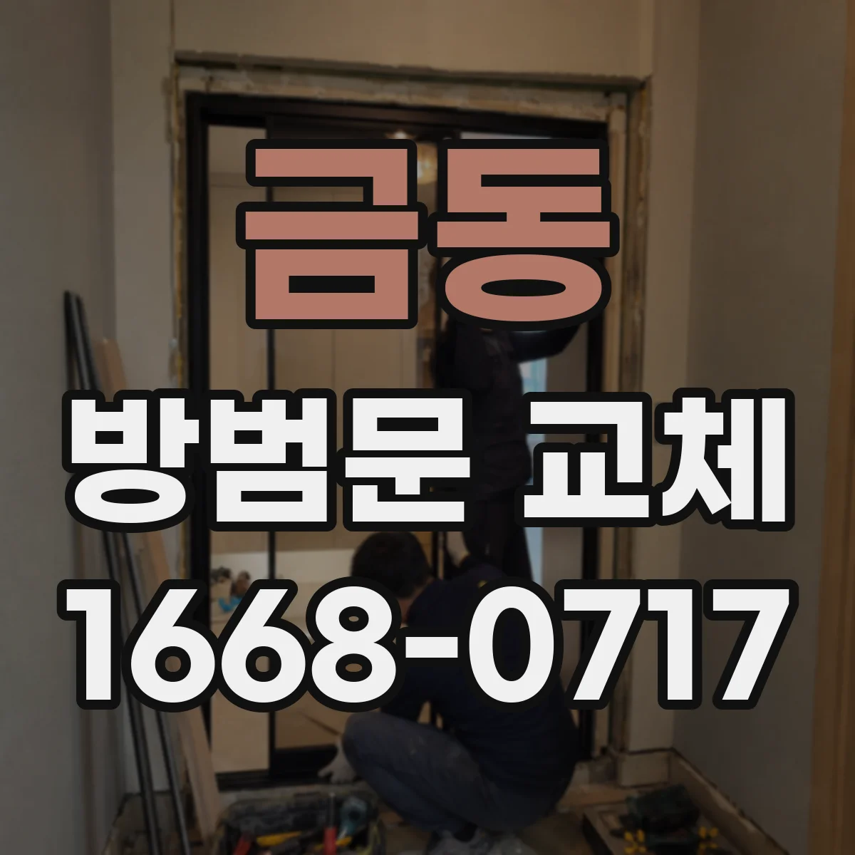 금동 방범문 교체