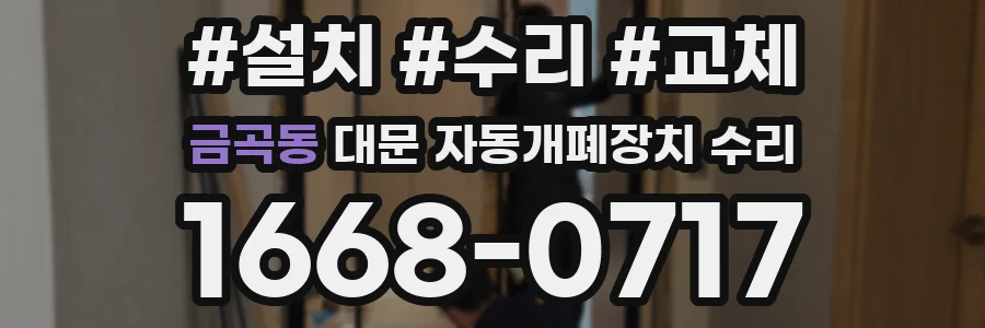 금곡동 대문 자동개폐장치 수리