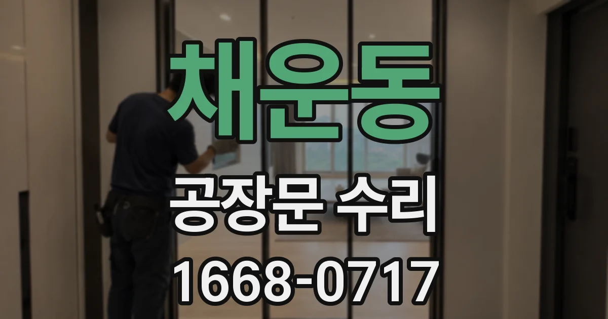 채운동 공장문 수리