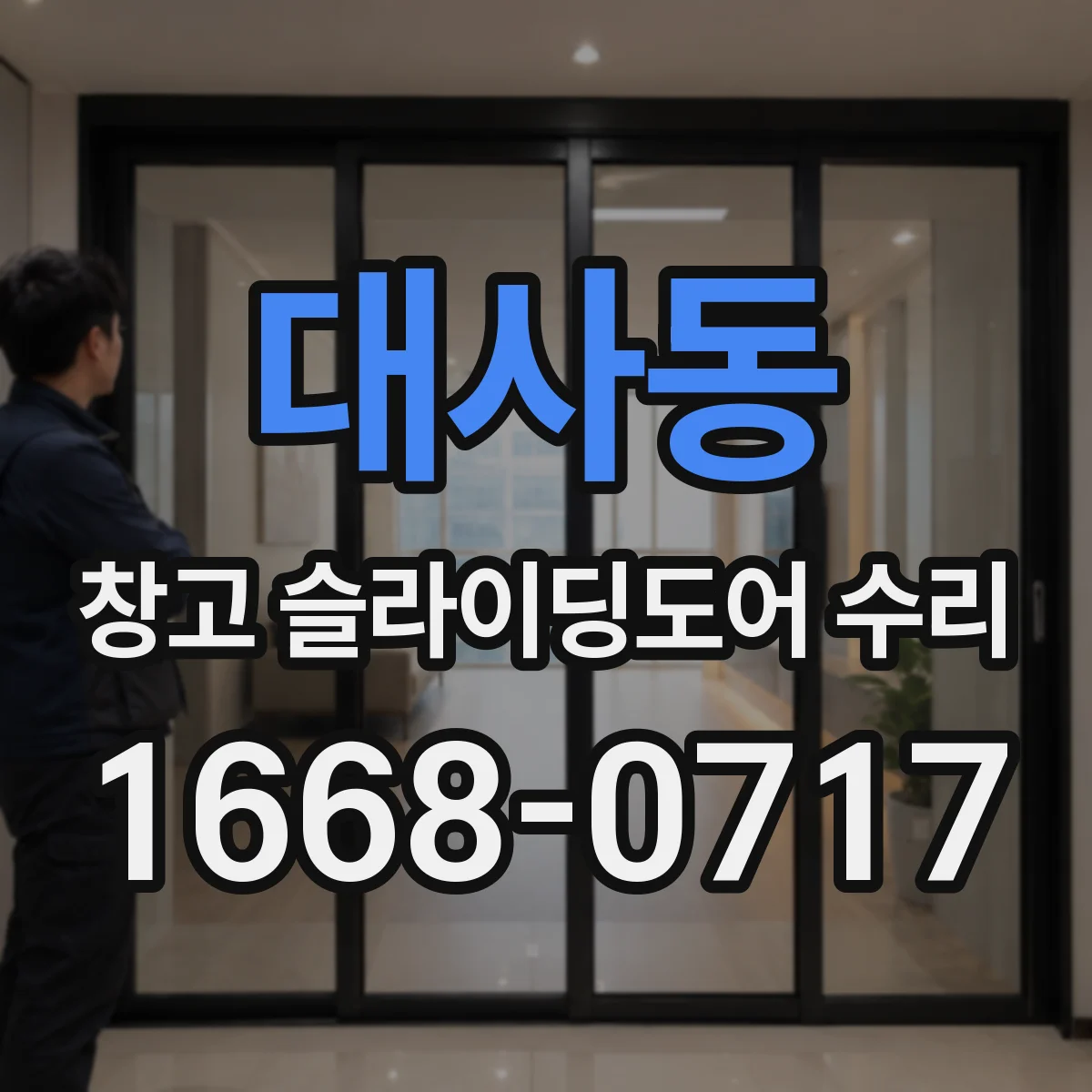 대사동 창고 슬라이딩도어 수리