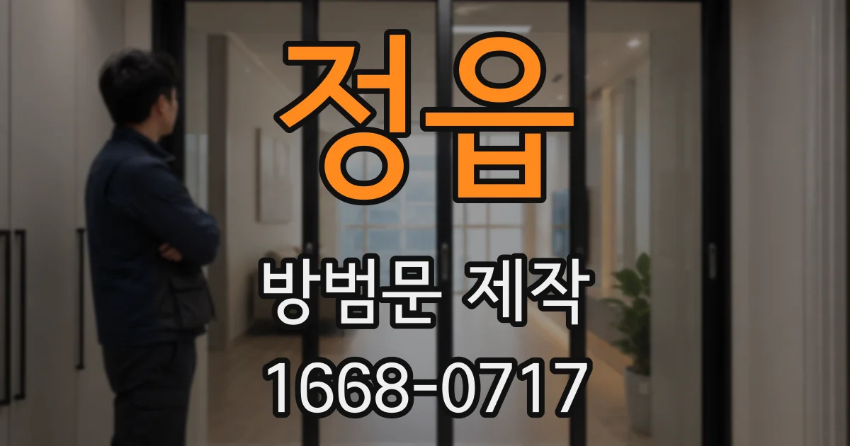 정읍 방범문 제작
