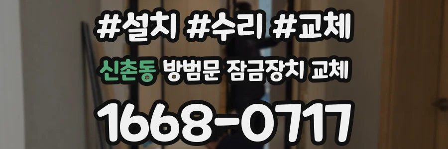 신촌동 방범문 잠금장치 교체