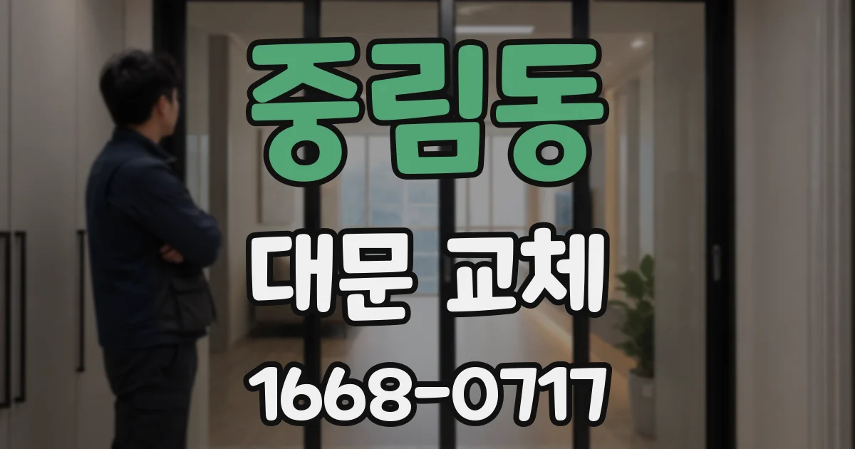 중림동 대문 교체