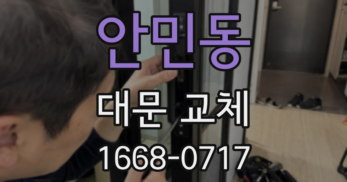 안민동 대문 교체