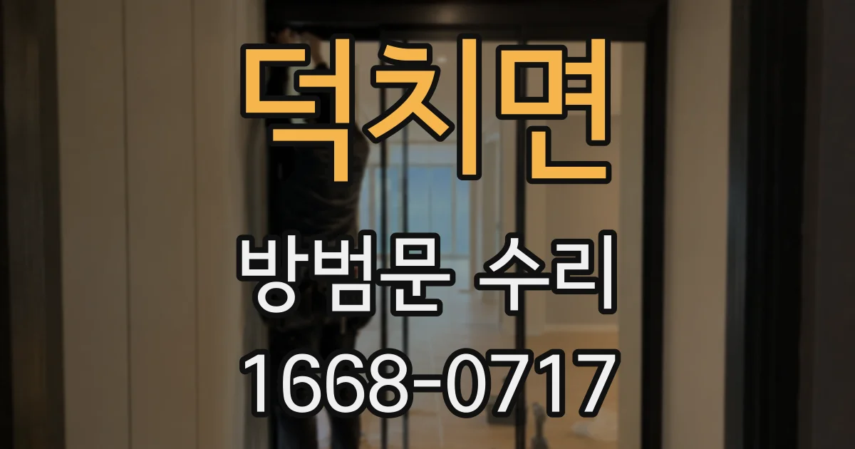 덕치면 방범문 수리