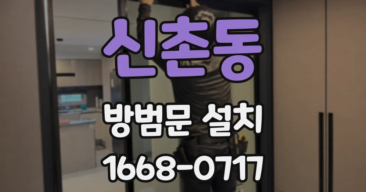 신촌동 방범문 설치