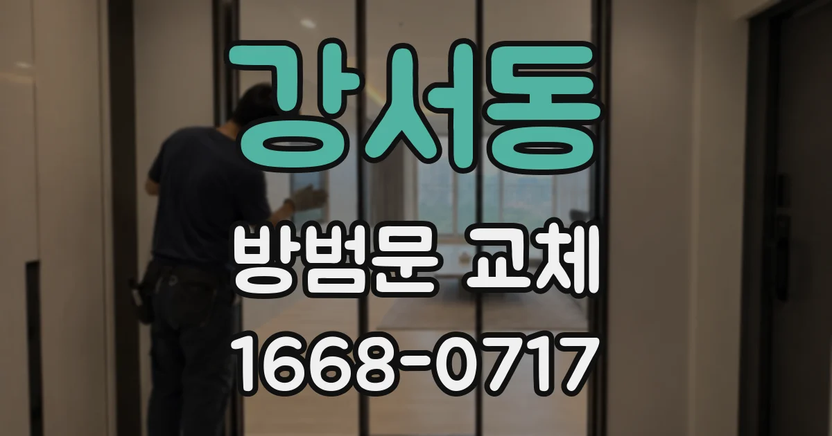 강서동 방범문 교체