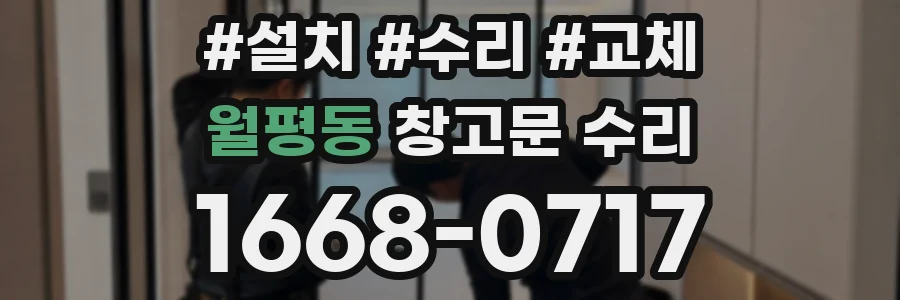 월평동 창고문 수리