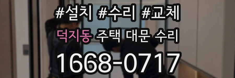 덕지동 주택 대문 수리