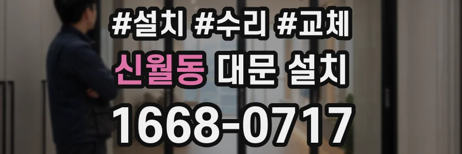 신월동 대문 설치