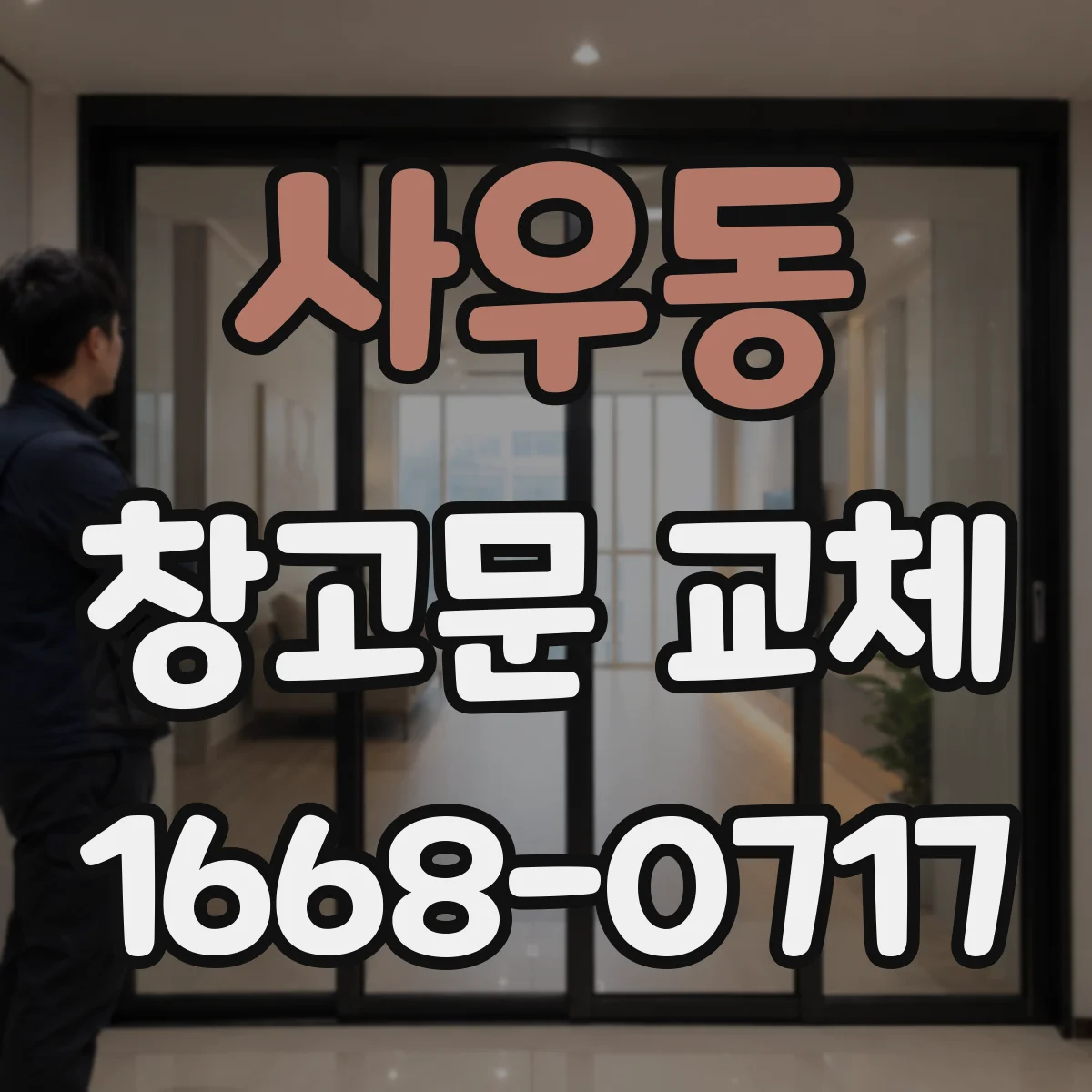 사우동 창고문 교체