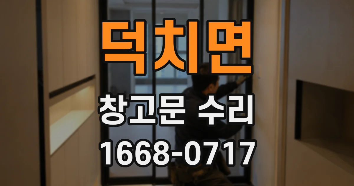 덕치면 창고문 수리