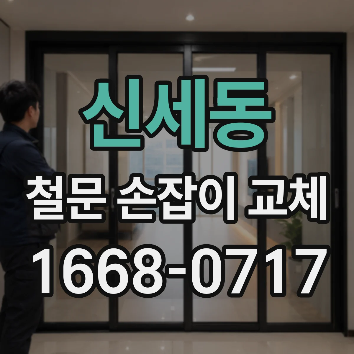 신세동 철문 손잡이 교체
