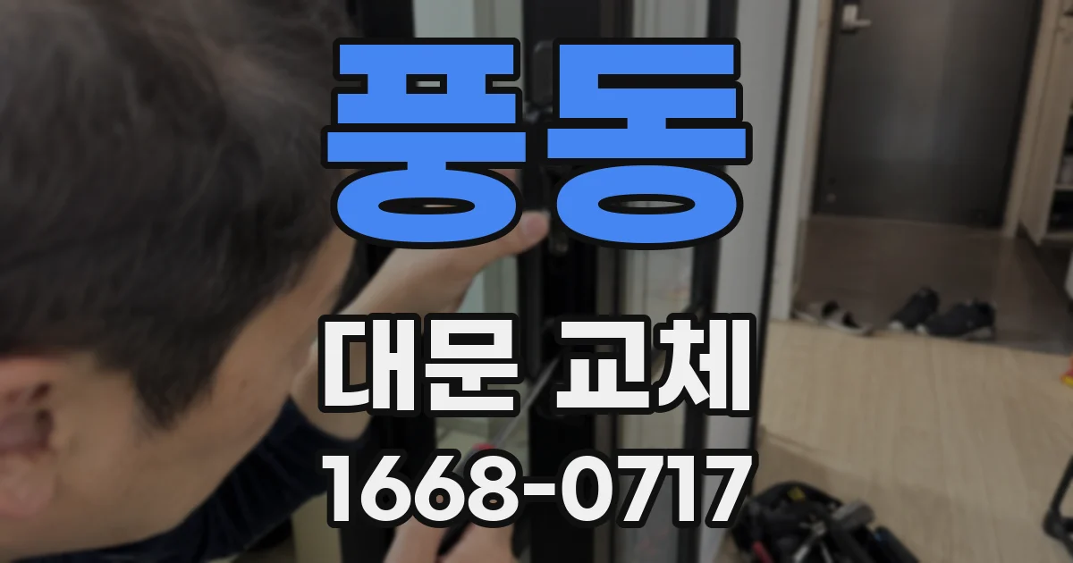 풍동 대문 교체