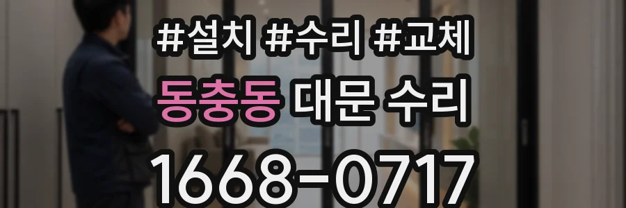 동충동 대문 수리