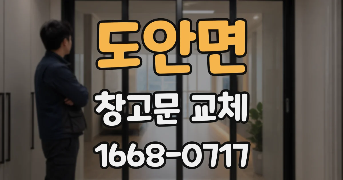 도안면 창고문 교체