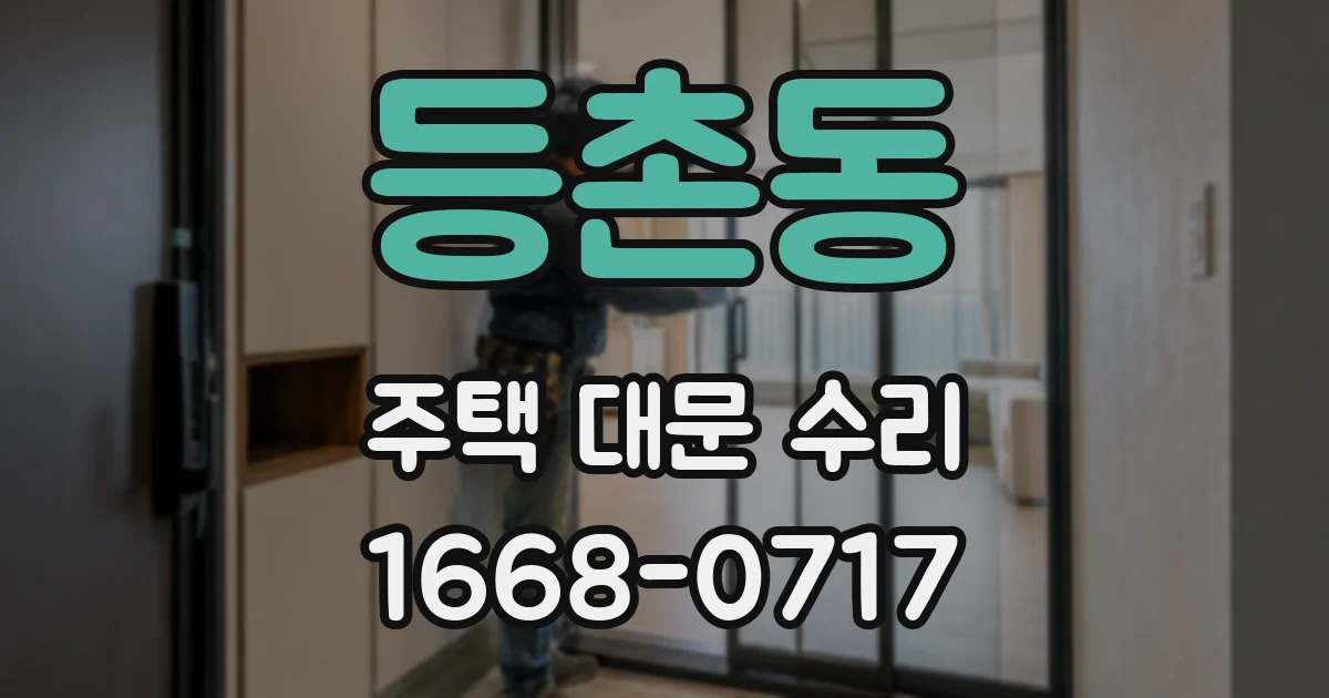 등촌동 주택 대문 수리