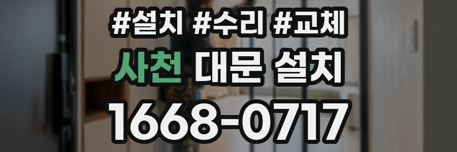 사천 대문 설치