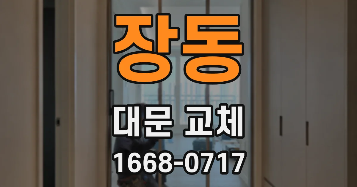 장동 대문 교체