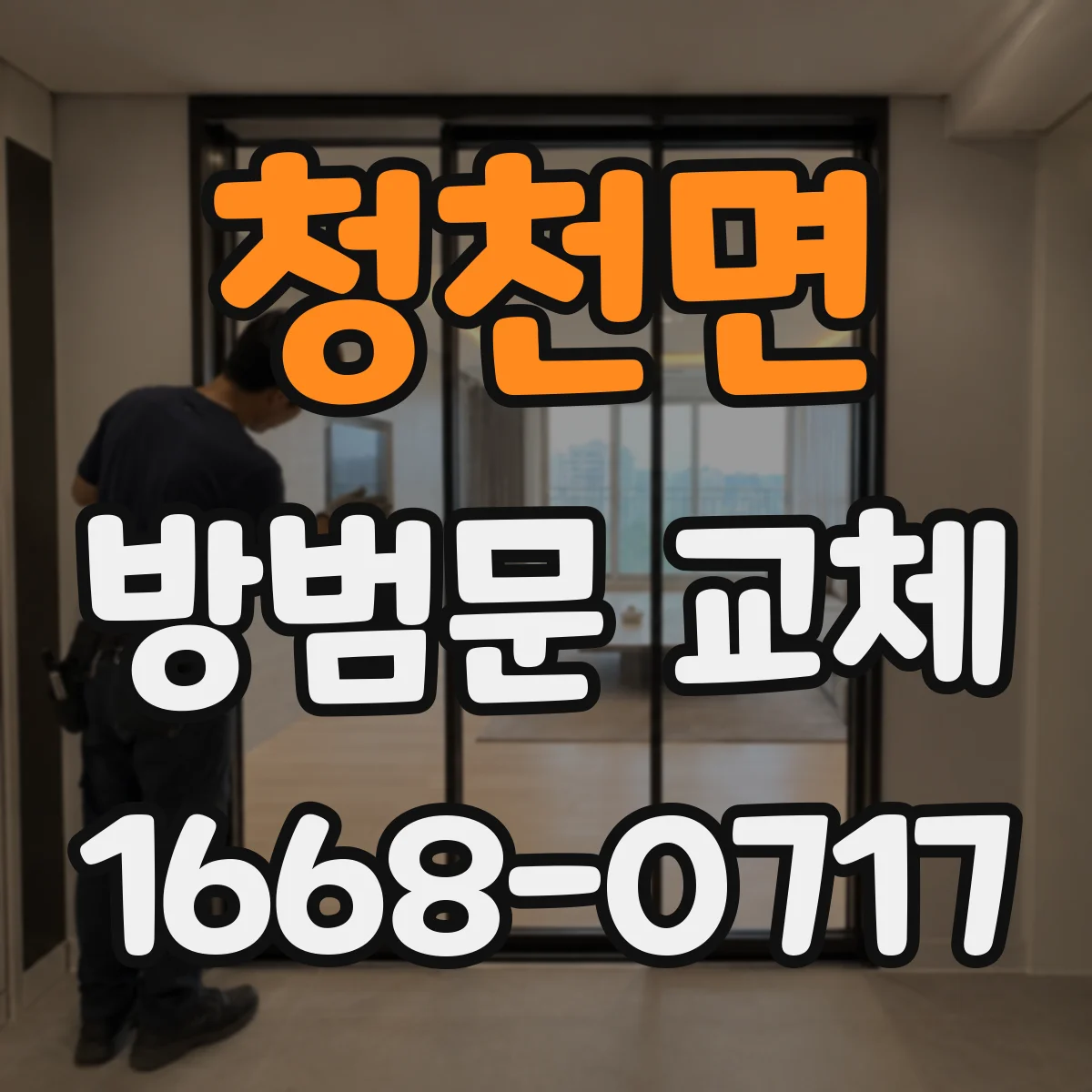 청천면 방범문 교체