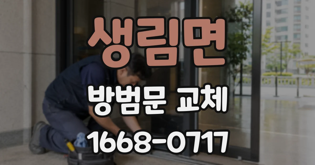 생림면 방범문 교체