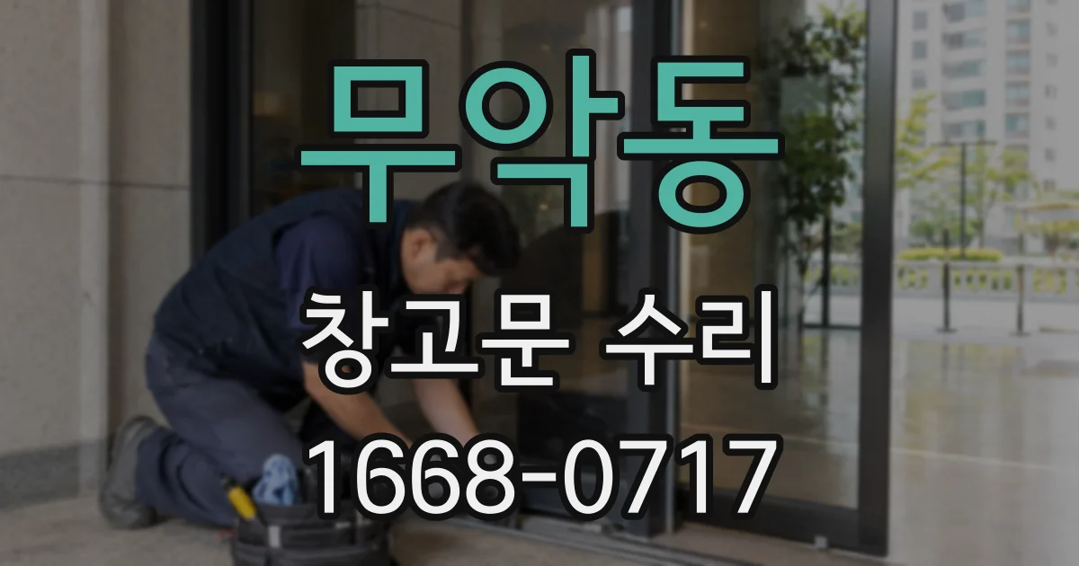 무악동 창고문 수리