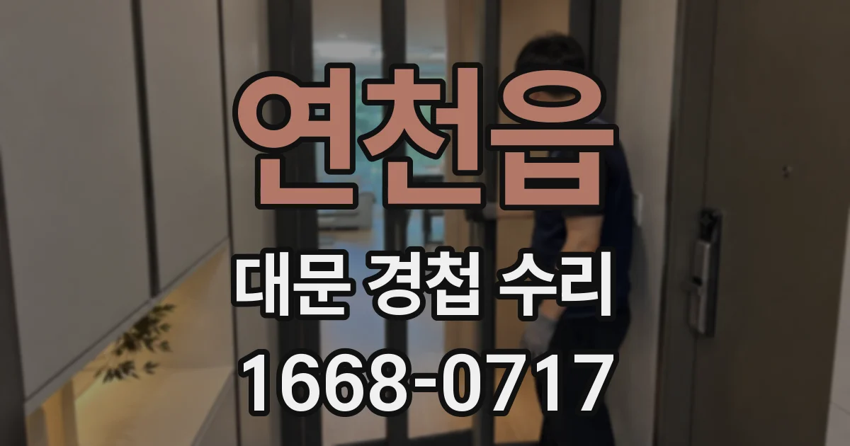 연천읍 대문 경첩 수리