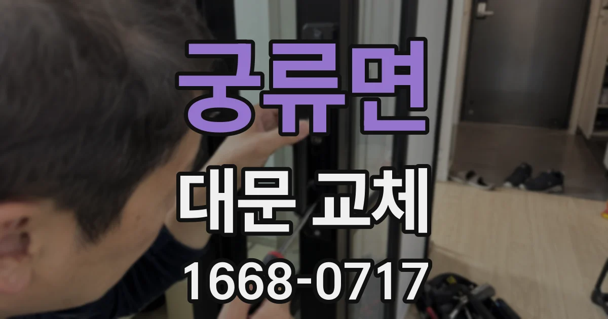 궁류면 대문 교체