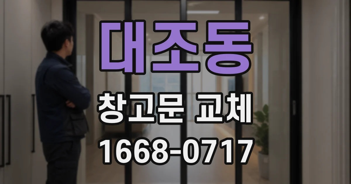 대조동 창고문 교체