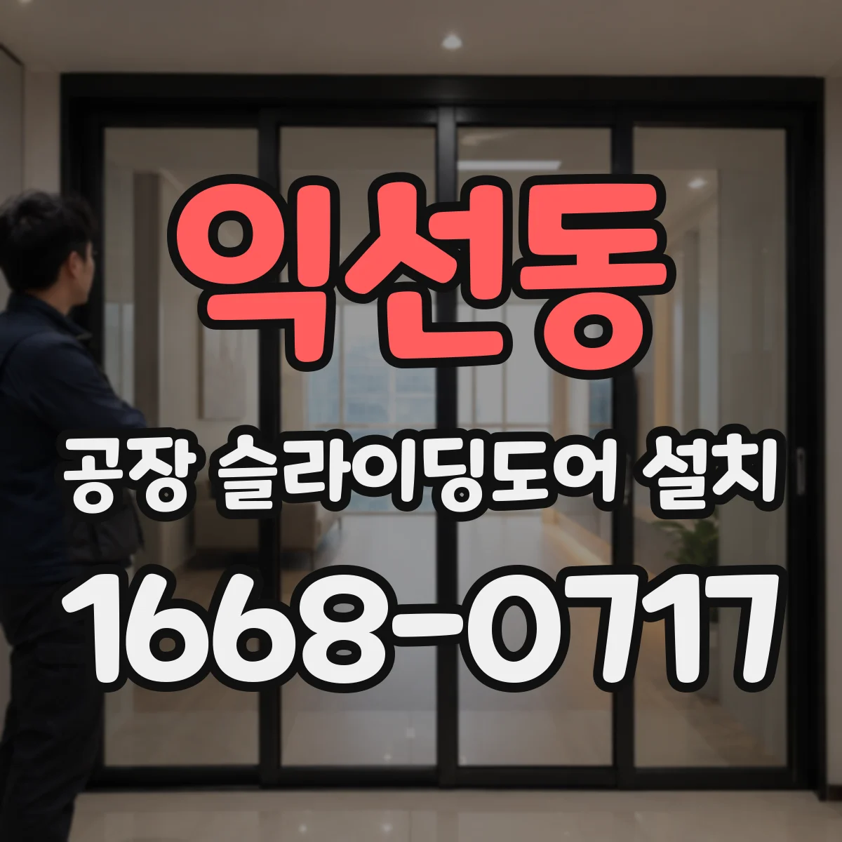 익선동 공장 슬라이딩도어 설치