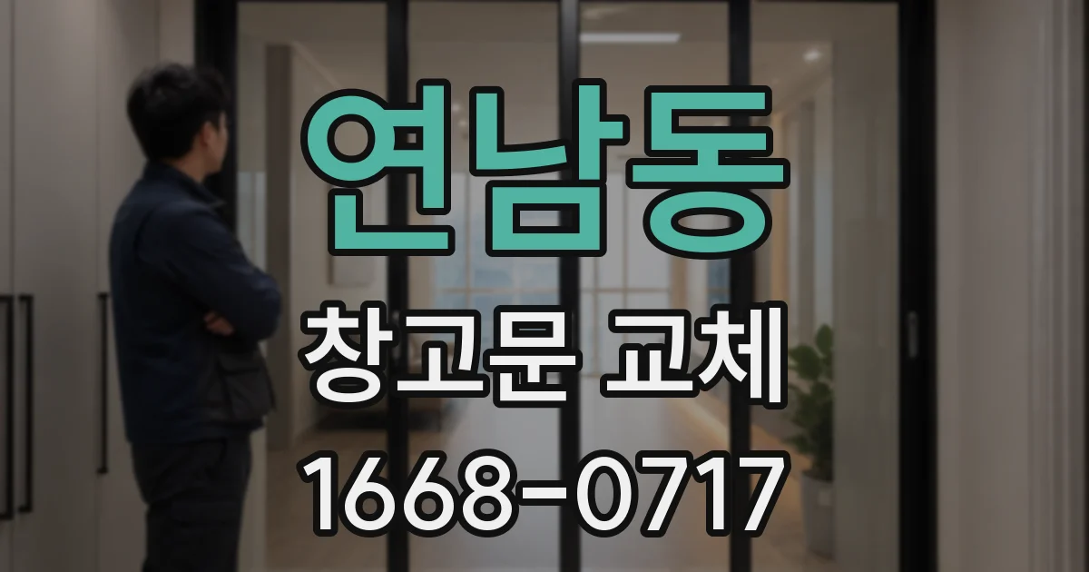 연남동 창고문 교체