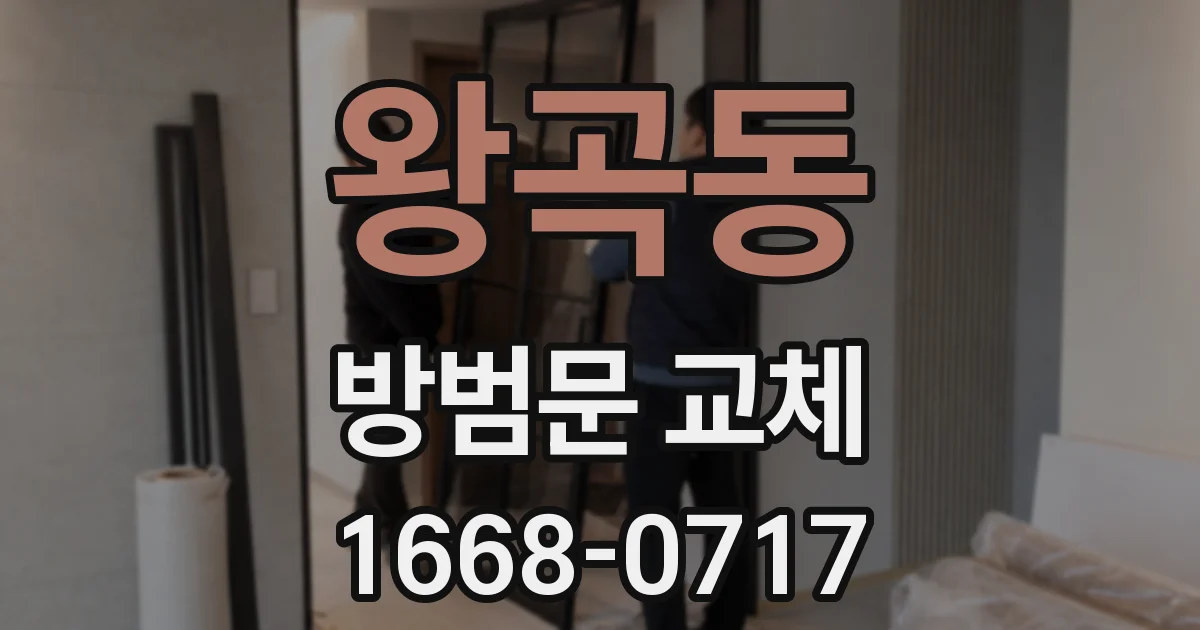 왕곡동 방범문 교체
