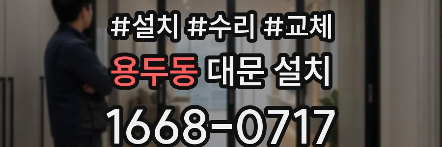 용두동 대문 설치