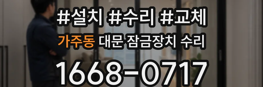 가주동 대문 잠금장치 수리