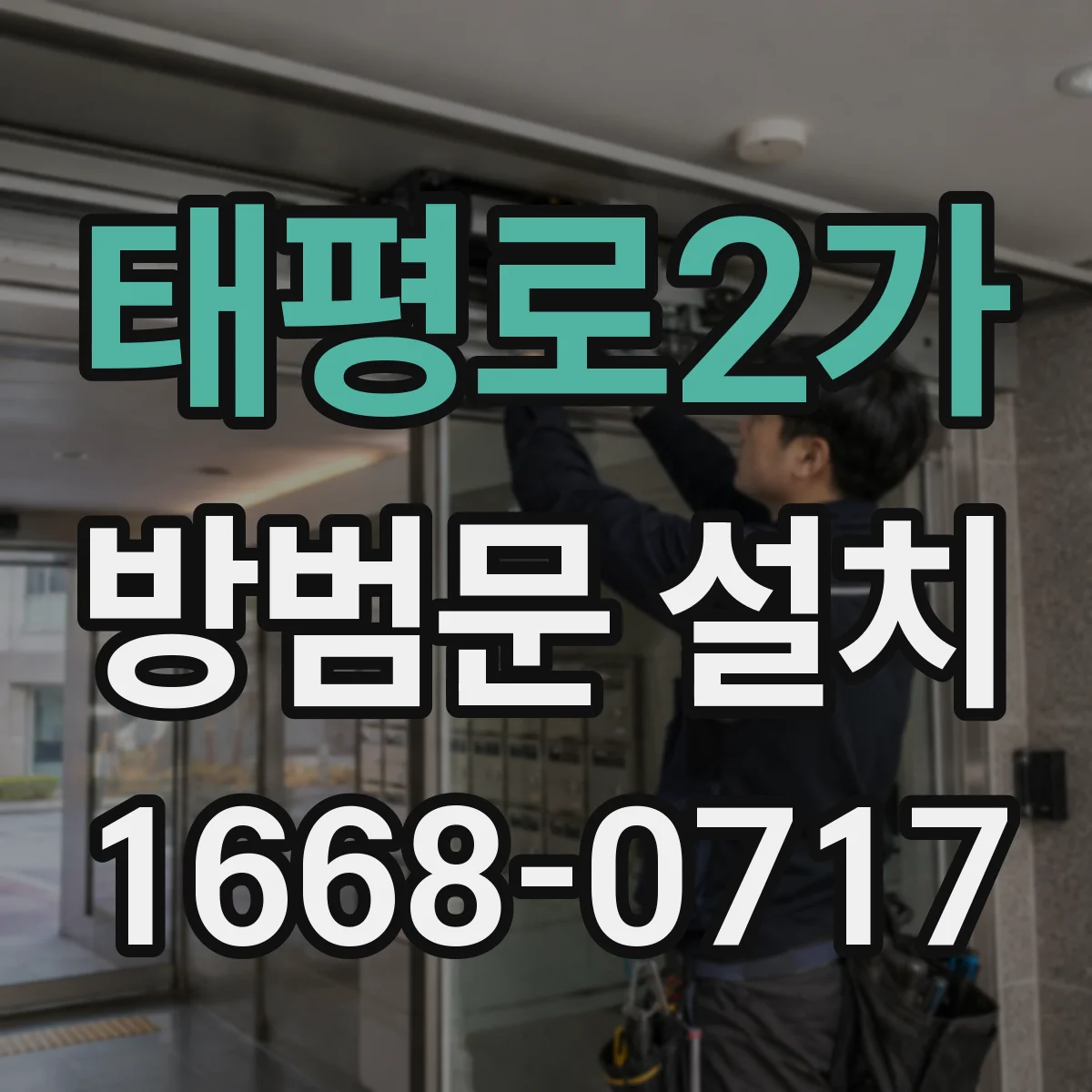 태평로2가 방범문 설치