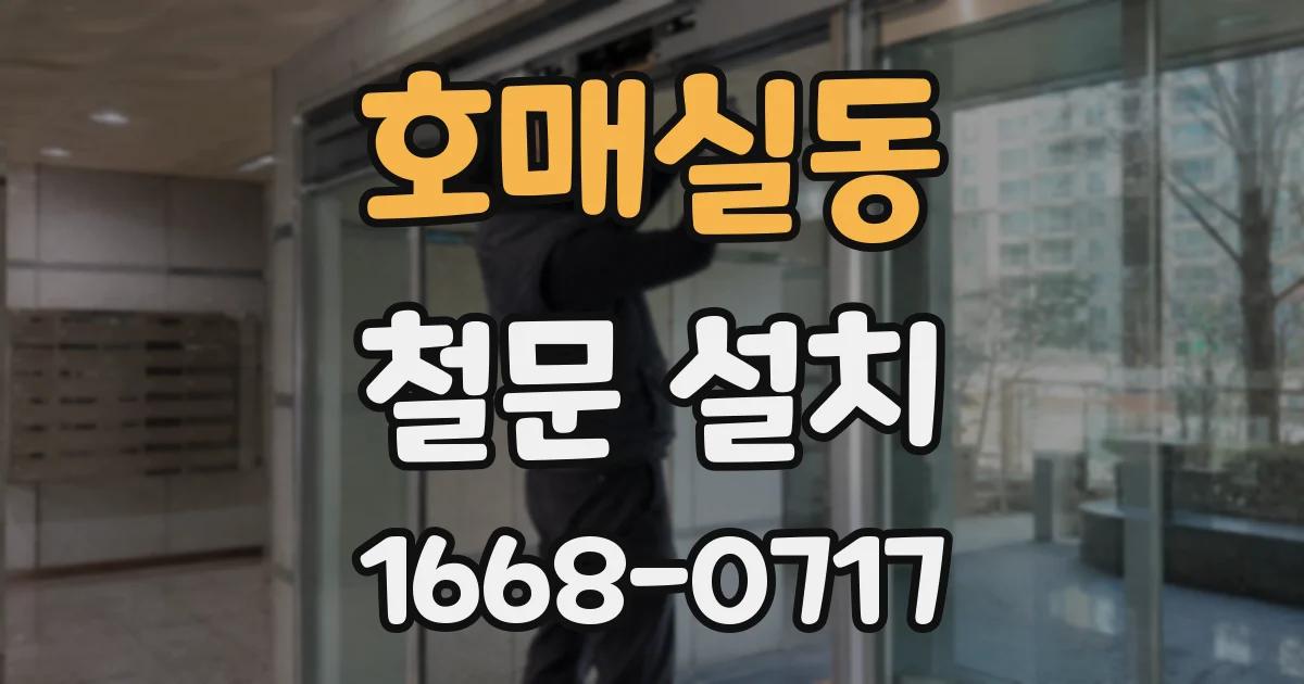 호매실동 철문 설치