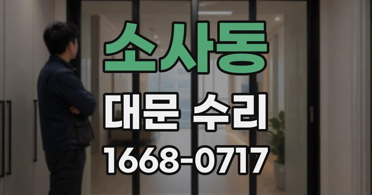 소사동 대문 수리