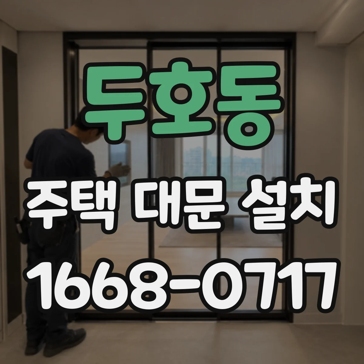 두호동 주택 대문 설치