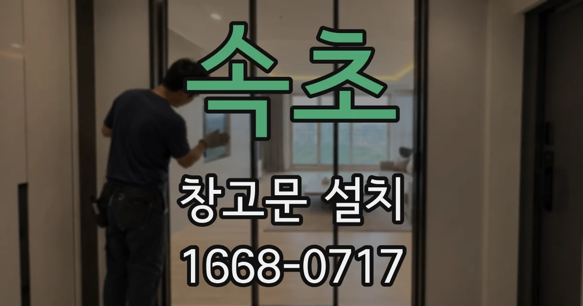 속초 창고문 설치