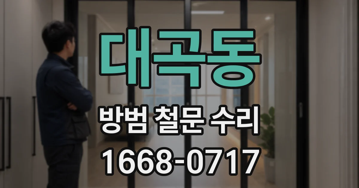 대곡동 방범 철문 수리