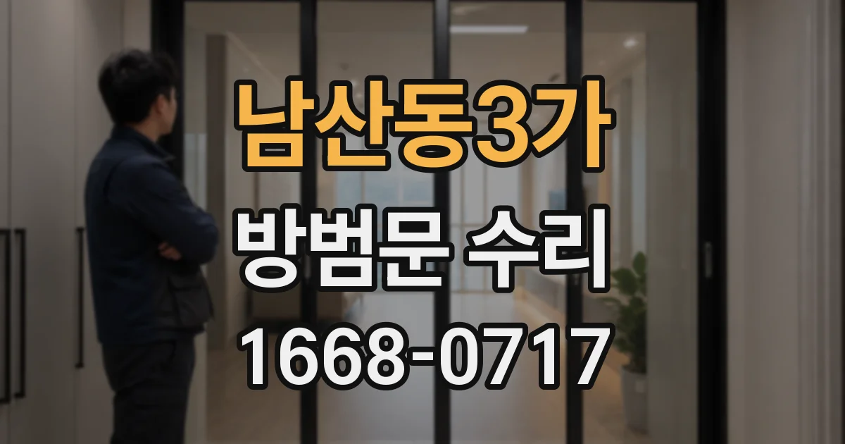 남산동3가 방범문 수리