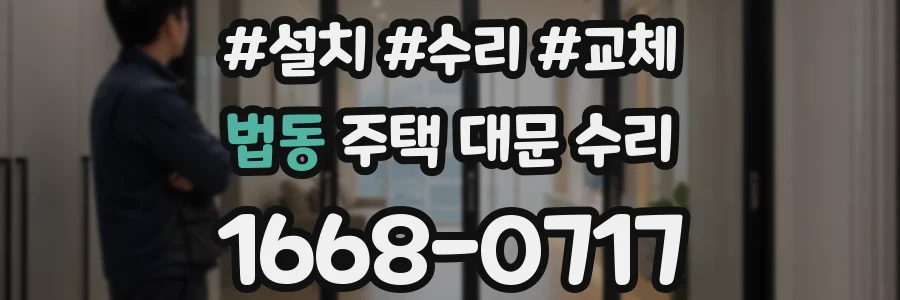 법동 주택 대문 수리